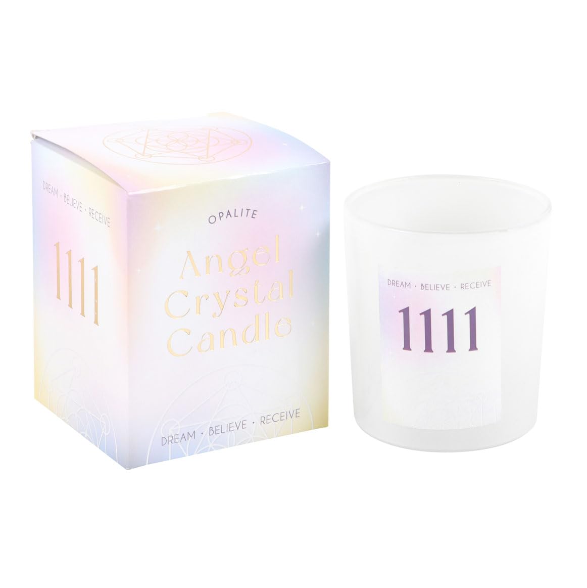 Blue Pirate Lavender 1111 Angel Number Crystal Chip Candle