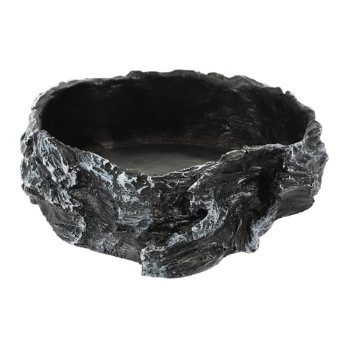Toddmomy Reptile Water Feeder Bowl Stable Pet Drinking Tool for Lizards Turtles and Geckos for Home Decor and Easy Care Reptile Water Dish for Busy Pet Owners