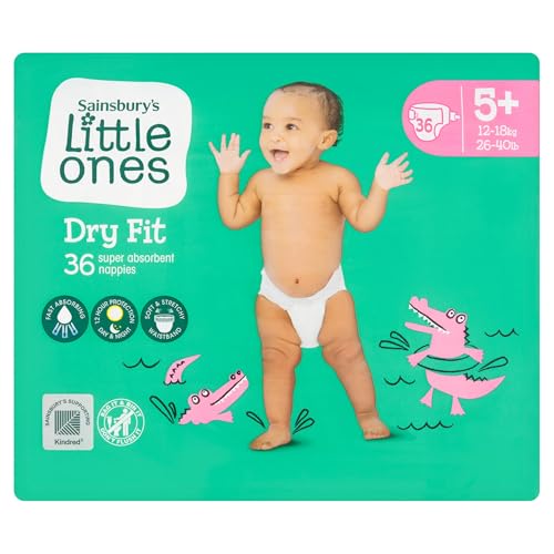 2X Little Ones Size 5+ Nappies Dry Fit 36 Pack