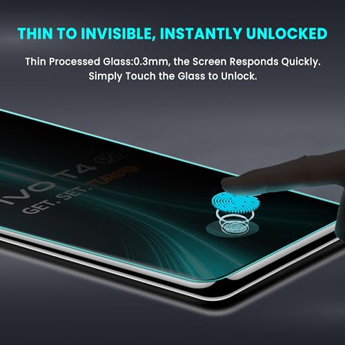Image of ArmourPro UV Privacy Tempered Glass Screen Protector for Vivo T4 (6.77 Inch, Pack of 2) Edge to Edge Full Screen Coverage | Anti-Spy, Anti-Peeping & 9H Hardness Glass