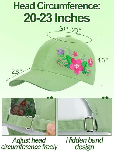 Image of Biggun Trendy Embroidered Baseball Cap for Girls Women Men - Adjustable Soft Breathable Hats for Casual Wear