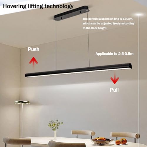 Lámpara en suspensión LED para comedor moderna con luz regulable de 2700K a 6500K 5
