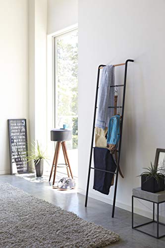 YAMAZAKI home Leaning Ladder Rack, Black
