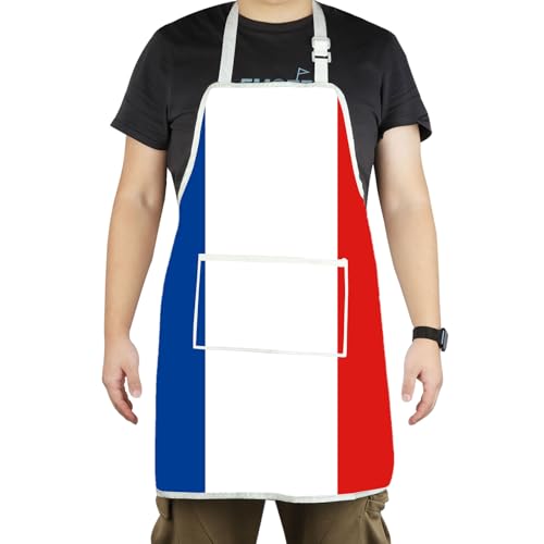 Tablier de chef français sur le thème de Paris : le cadeau souvenir idéal
