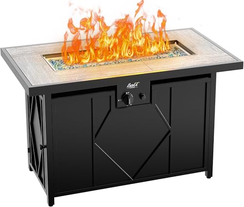BALI OUTDOORS 42 inch Propane Fire Pit Patio Outdoor...