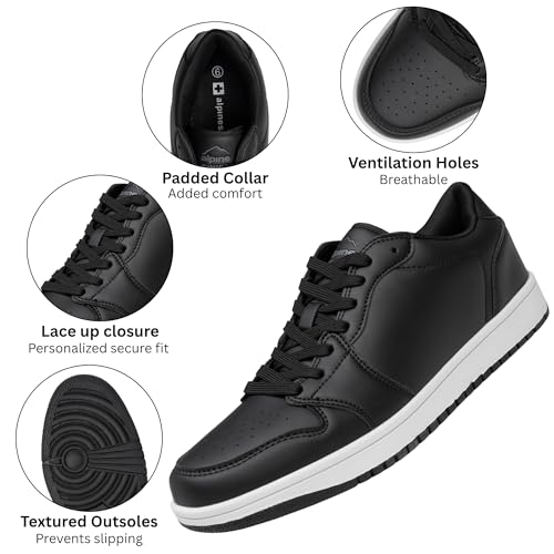 Alpine Swiss Nate Mens Fashion Sneakers Athletic Low Top Comfortable Tennis Shoes3