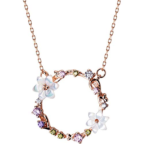 Collier fleur en argent Sterling 925 pendentif tendance bijoux de luxe femme