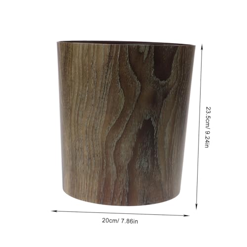 Caneca de basura rectangular marrón claro Happyyami miniatura 2
