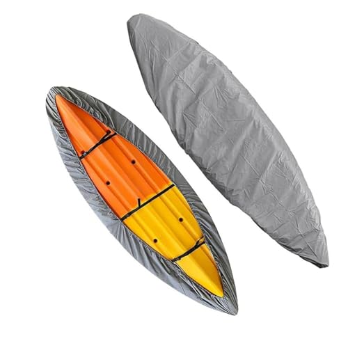 YSNFDN Funda para Kayak para Aquaglide Safari 160, Resistente al Agua, Resistente al Polvo para Almacenaje Interior y Exterior, Cubierta Protectora para Canoas y Kayaks,B Grey