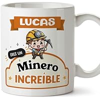 MUGFFINS Tazas Personalizadas para MINERO hombre - En Español -