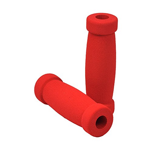 Monster Motion Handlebar Grip Set for Razor Kick Scooters and PowerWings (Set of 2) (Red)
