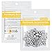 Caianwin 50Pcs #8-32 Nylon Insert Hex Lock Nuts A2 304 Stainless Steel Self Locking Nuts for Industrial Construction Fasteners