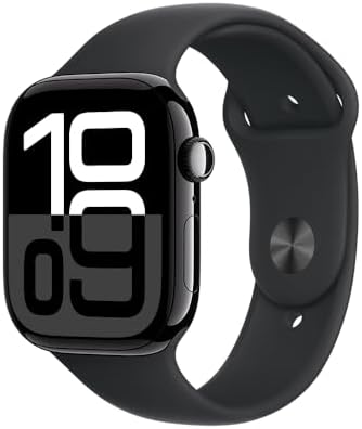 Apple Watch Series 10 GPS • Caixa preta brilhante de alumínio – 4...