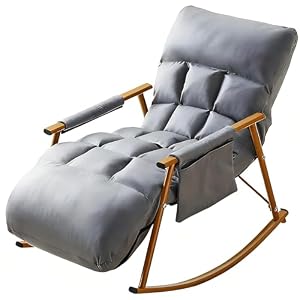 ロッキングチェア 通用型 1~2 人掛け 14 色 金属フレーム 耐荷重 100KG リクライニング機能 多段階角度調整 室内外多場面 書斎/オフィス/バルコニー 組み立て必要​