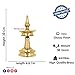 SATVIK 1Pc of 4 Inch Standing Brass Metal Kerala Samai Diwali Deepak for Puja Traditional Panchmahal Pooja Deepam Diya Oil Lamp Kutthu Vilakku Dia Deepawali Indian Housewarming Return Gift Items