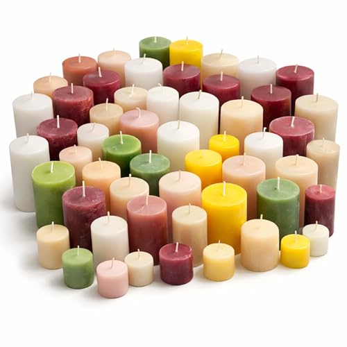 Stumpenkerzen 10 Kg – 2. Wahl Kerzen Großpackung für Dekoration &...