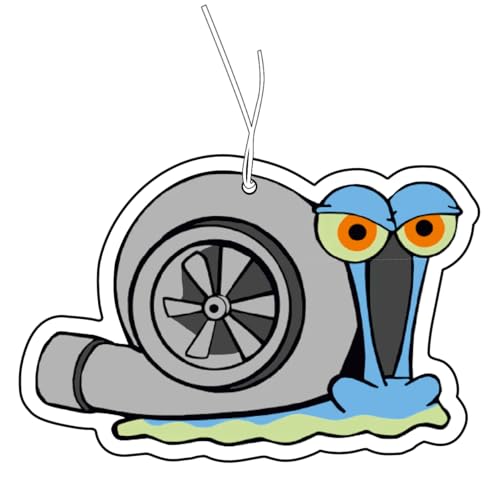 CME Promo Duftbaum Turbo Schnecke - lustige Duftspender für Auto - 2 Stück - Grau