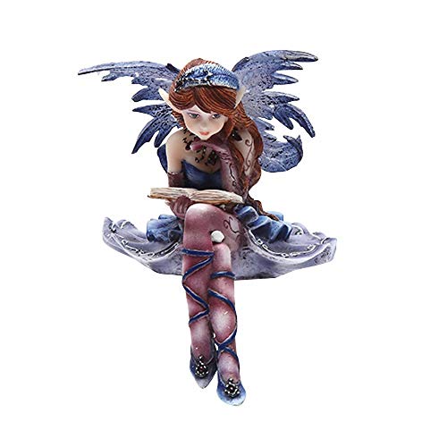 4-Inch-Purple-Fairy-Sitting-and-Reading-a-Book-Statue-Figurine-Blue - Free Gift Delivery | Same Day Delivery | Next Day Delivery