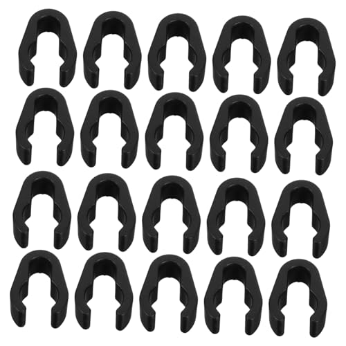 Cabilock Flexible Mic Cable Holder 20pcs Plastic Cable Clamp for Recording Studio