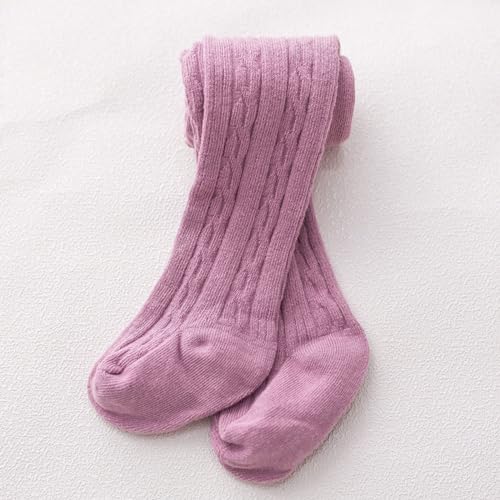 Baby Girl Cable Knit Leggings Stocking Tights Footed Pants Toddler Kids Cotton Warm Pantyhose Fleece4