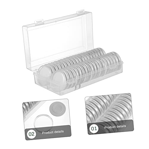 Cápsulas para Monedas Plásticas con Caja, 40 Piezas miniatura 7