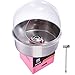 VEVOR Electric Cotton Candy Machine with Cover, 1000W Commercial Floss Maker w/Stainless Steel Bowl, Sugar Scoop and Drawer, Perfect for Home, Carnival, Kids Birthday, Family Party, Pink