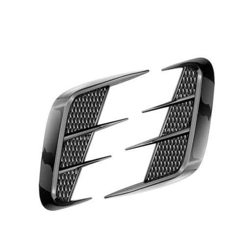 に適合する W204 W205 W206 W212 W213 W117 W118 W176 W177 車用 リアバンパー サイドスプリッター カナード エアインレット フード デコレーション カバー トリム 車用サイドスポイラー(光沢黒)