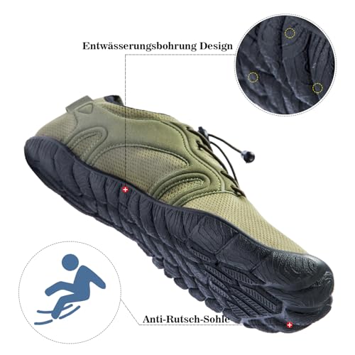 Men's Hike Barefoot Quick-Dry Sports Shoes Wide Toe Aqua for Swim Diving Surfing Kayaking Pool Beach Walking4