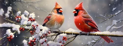 Pavemlo 5D ダイヤモンドアートキット 大人用 鳥 フルドリル ダイヤモンドアート 動物 ピクチャー ペイント ダイヤモンド付き DIY クロスステッチ ジュエルアート ラインストーン クラフト 自宅の壁の装飾用 30x80cm