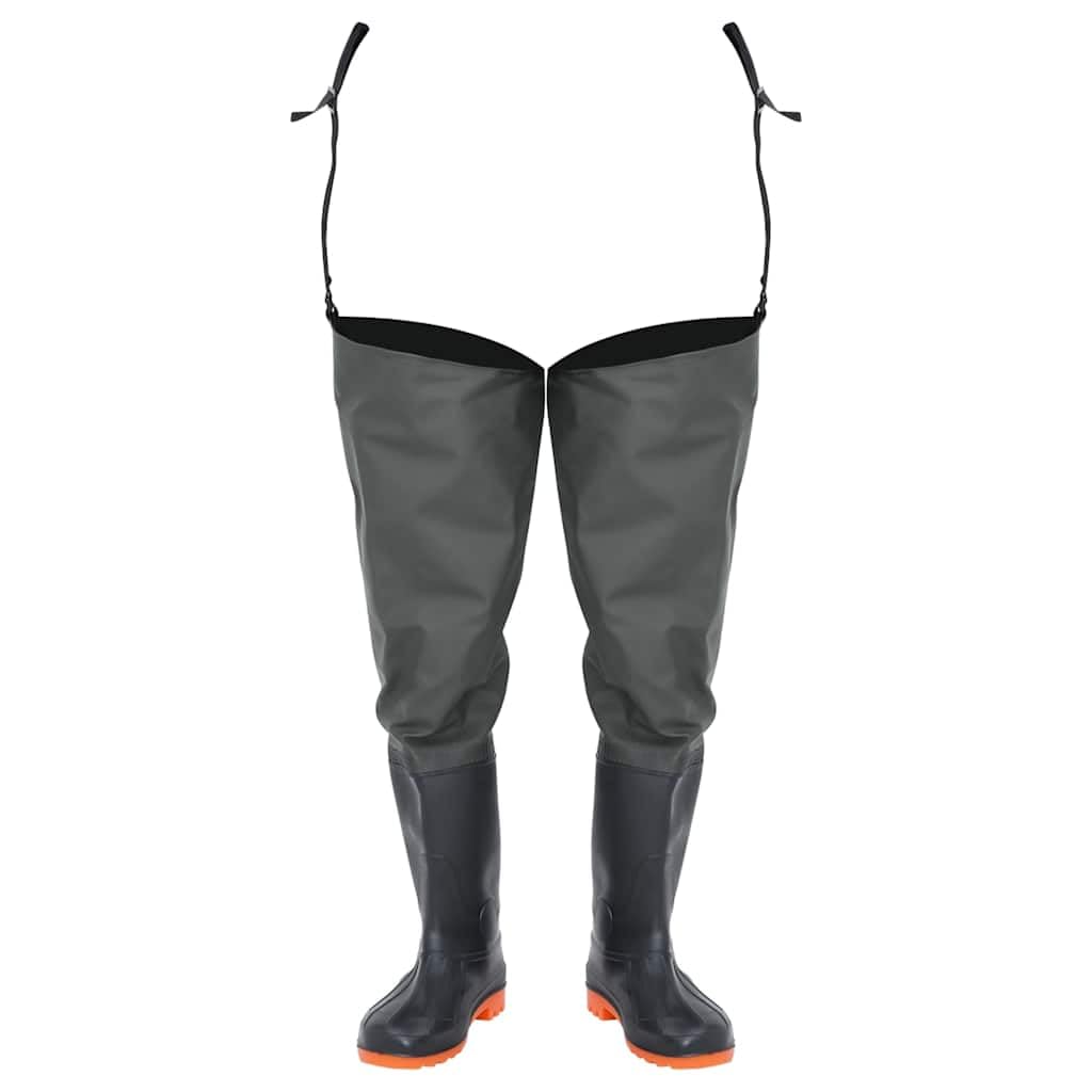 vidaXL Botas Altas de Agua de Pesca Verde Oscuro Talla 46