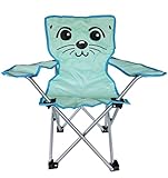 Meinposten Kinderklappstuhl Campingstuhl Gartenstuhl Kinder Klappstuhl Camping Kinderstuhl (Robbe, hellblau)