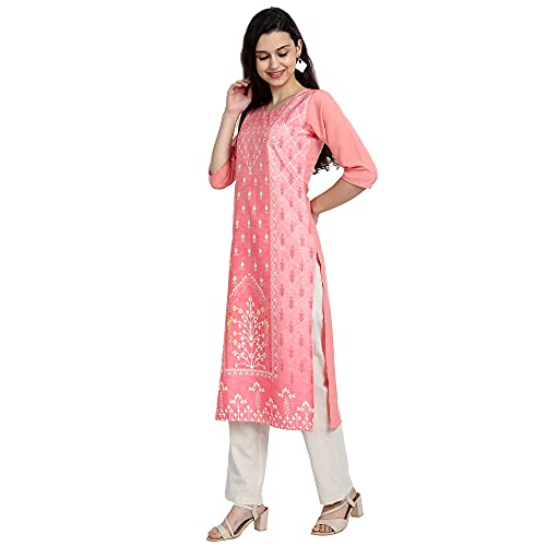 Image of Pinkmint Women's Crepe Regular Kurta