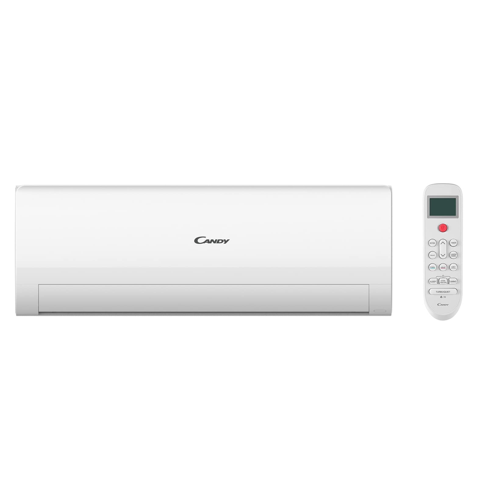 Candy, Climatiseur Smart Line Air 18000 Btu, 28 dBA, pompe à chaleur, déshumidificateur, Steri-Clean 56°, Self-Clean