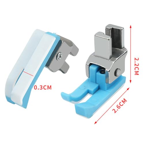 Prensatelas compensador izquierdo derecho para máquina de coser miniatura 2