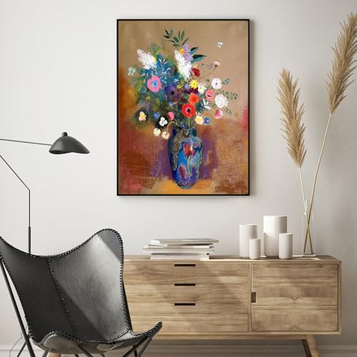 Odilon Redon Poster Boeket Bloemen Canvas Schilderij Odilon Redon Kunst aan de muur Odilon Redon Prints Voor Woonkamer Decor Foto's 50X70cm Geen Lijst - Afbeelding 3