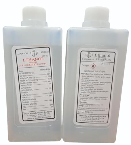 Image of Absolute Denature Ethanol 99.9%,Analytical Grade, Laboratory Grade., generic, 500ml.