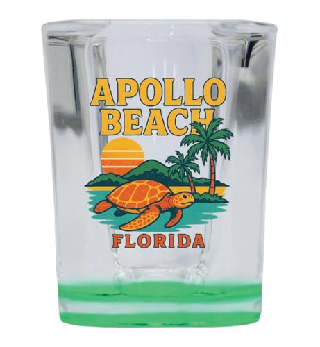 Vaso de shot vintage 2 oz base verde