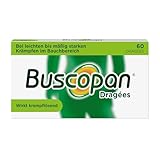Buscopan Dragees bei Bauchschmerzen und Bauchkrämpfen | 60 Stück | beginnt bereits innerhalb von 15 Minuten zu wirken | schonend für den Bauch | enthaltener Wirkstoff Butylscopolamin