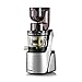 Extracteur de Jus BioChef Quantum Whole Slow juicer - Bouche d'alimentation double entrée pour fruits et légumes entiers | Moteur de qualité commerciale - 4 tamis différents - 37 tr/min (Argent)