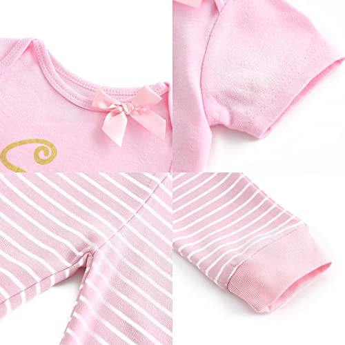Image of MAMIMAKA Newborn Layette Gift Set Bodysuits Pants for Baby Girl and Boy 24 Piece 100% Cotton Essentials and Accessories