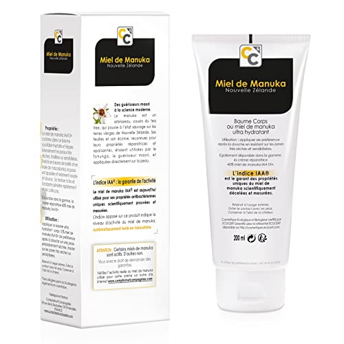 COMPTOIRS ET COMPAGNIES - Baume Ultra Hydratant au Miel de Manuka IAA10+ - Favorise la Réparation des Peaux Sèches - Certifié Bio - 200ml – vue 2