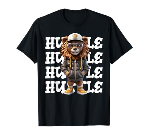 Hip Hop Lion Hustle Money Urban Drip Streetwear Black King