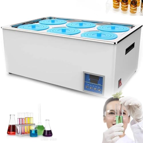 Baño de agua termostático digital de laboratorio con tanque de acero inoxidable, precisión de 0,01 ℃, para aplicaciones de calefacción precisas