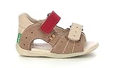 BOPING-2 Boping, Sandales Garçon, Beige/Rouge, 24
