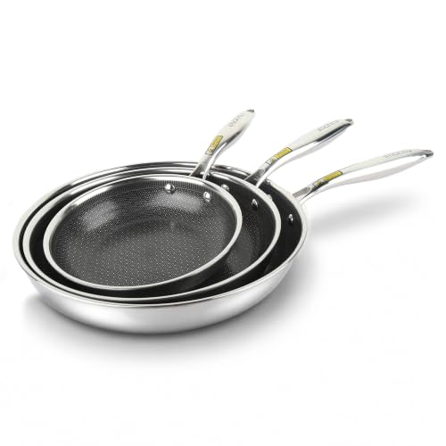 imarku 8, 10, 12 inch Hybrid Ceramic Nonstick Frying Pan Set - image 1