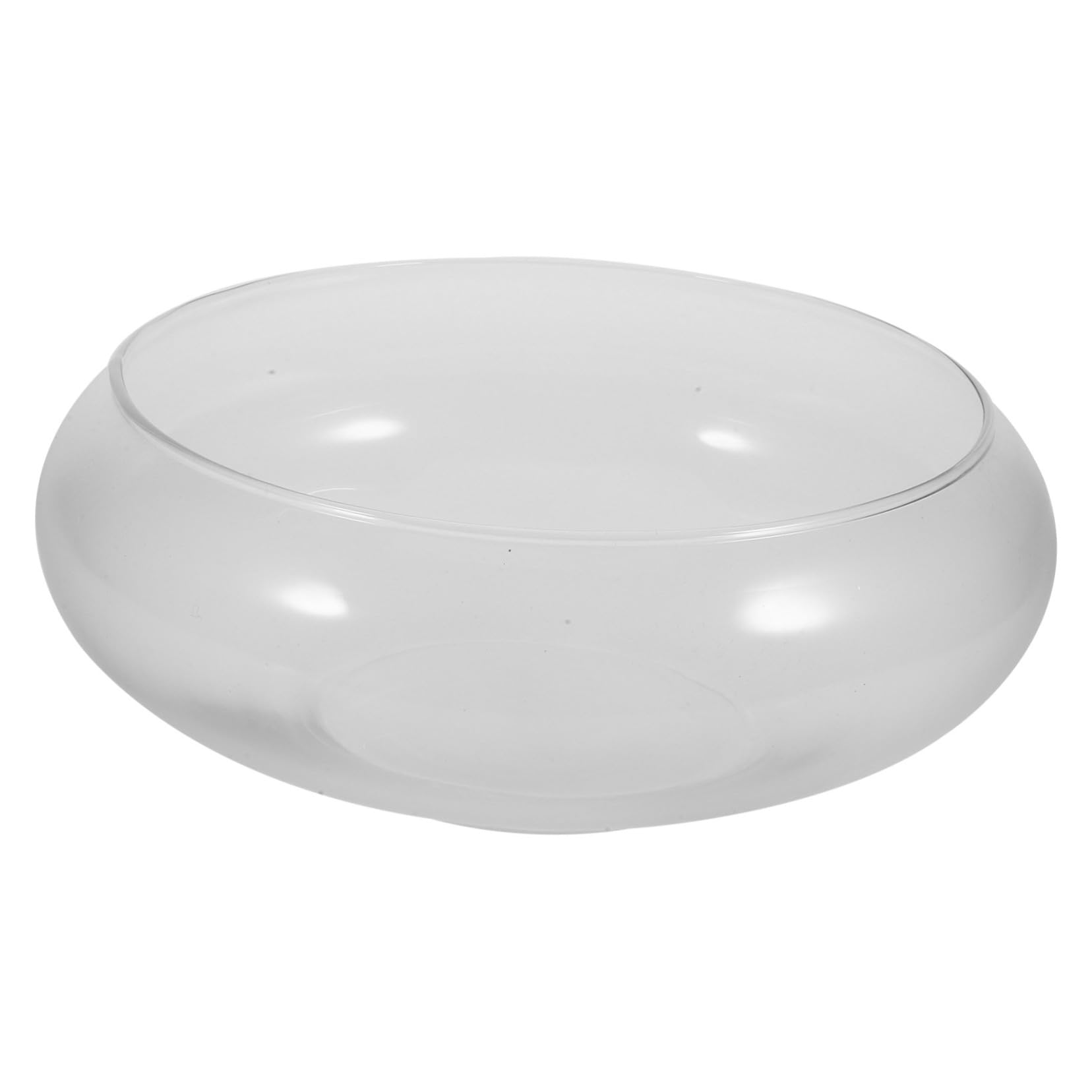 GANAZONO Pecera De Cristal 25cm Pecera Transparente Pecera Acuario Transparente Maceta Hidropónica para Sala De Estar Hogar Oficina Decoración De Mesa