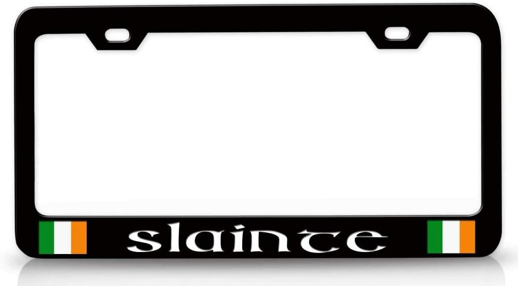 Slainte Ireland Irish Metal Car SUV Truck License Plate Frame Bl c28