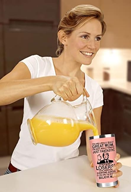 Stainless Steel Tumbler 20oz for Mom - Christmas Gift | Great Mothers Day Gift | Birthday & Xmas Present Idea | Insulated | Pink