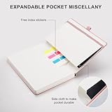 AUTEMPO A5 Journal Notebook Lined, Hardcover Note Book Leather Journals for Women, 192 Pages Notebook, 100gsm Lined Paper, for Men Work Office School,14.5 x 21cm, Rose Gold - Image 5