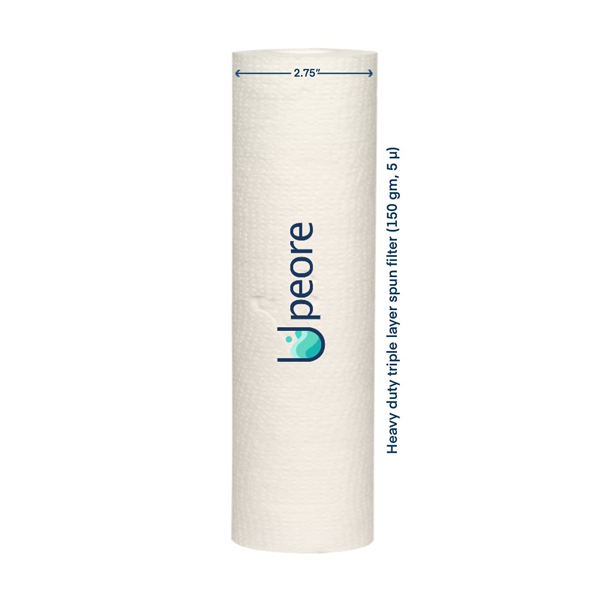 PP Spun Filter Cartridge/Candle + Heavy Duty Triple Density Layers + Food Safe + Compatible with Most 10 Inch Pre-Filter Housing of Water Purifiers (150gm, Set of 1)-image-27